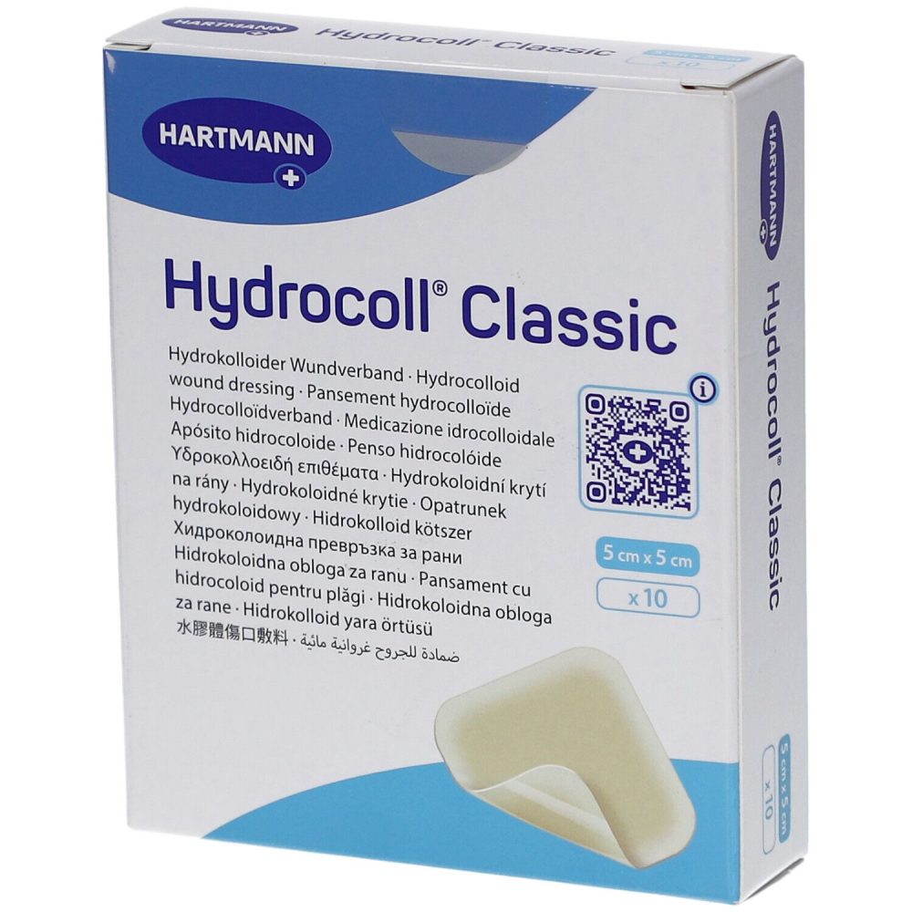 Hydrocoll Classic Hydrokolloid-Verband, 5x5cm (10 Stk)