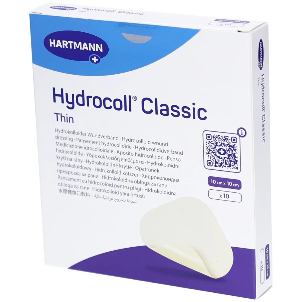 Hydrocoll Classic thin Hydrokolloid-Verband, 10x10cm (10 Stk)