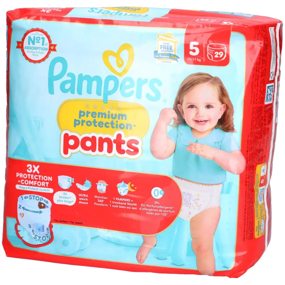 Pampers Premium Protection Pants Junior Grösse 5 11-17 kg 29 Stück
