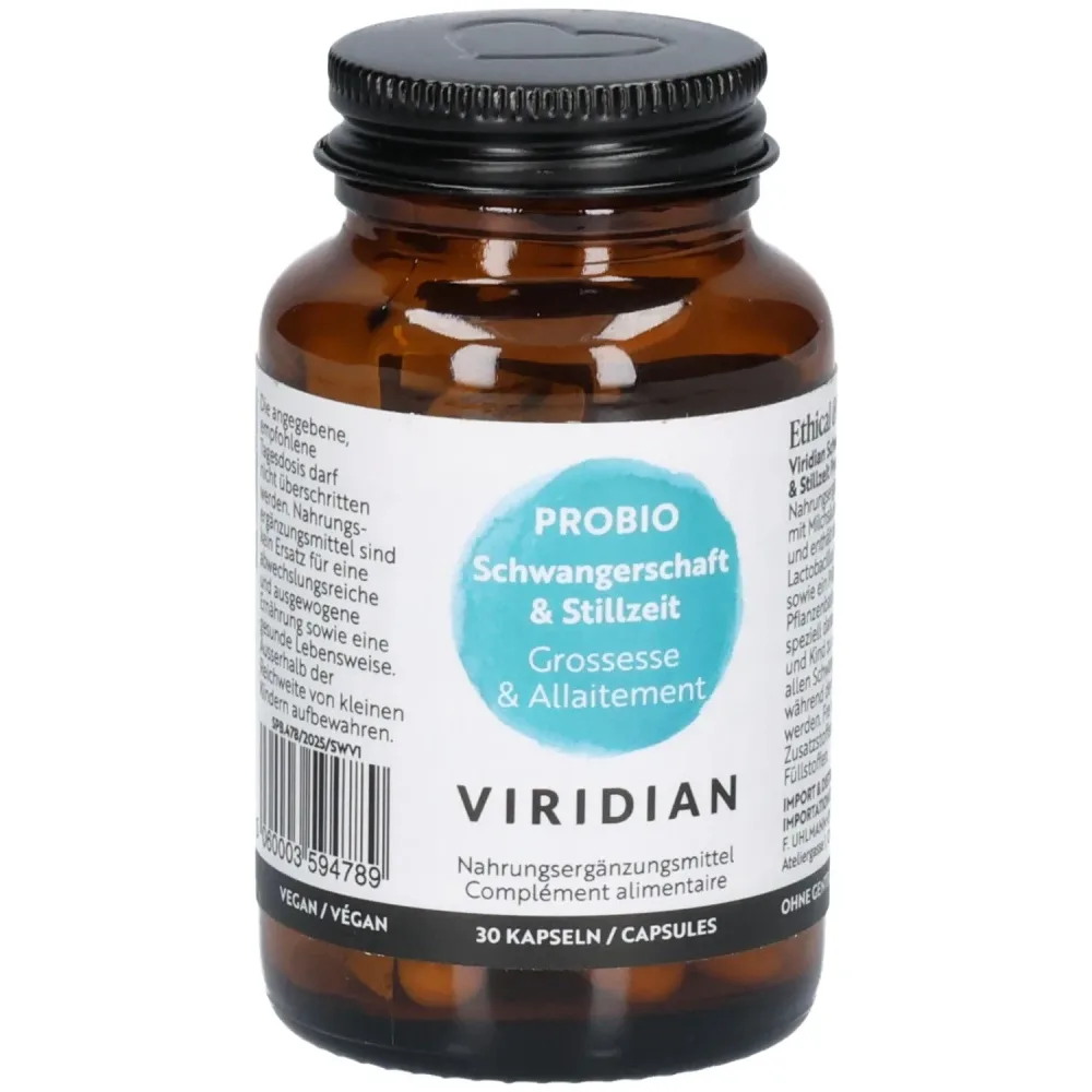 Viridian Schwangerschaft & Stillzeit PROBIO Kapseln (30 Stk)
