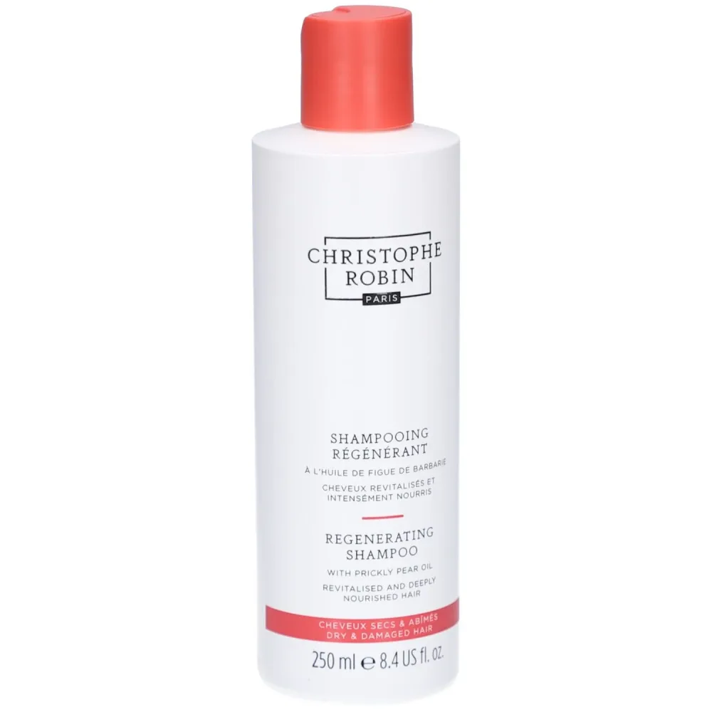 Christophe Robin - Shampooing Régénérant À L'Huile Rare De Figue De Barbarie, Regenerating with Prickly Pear Oil, 250 ml