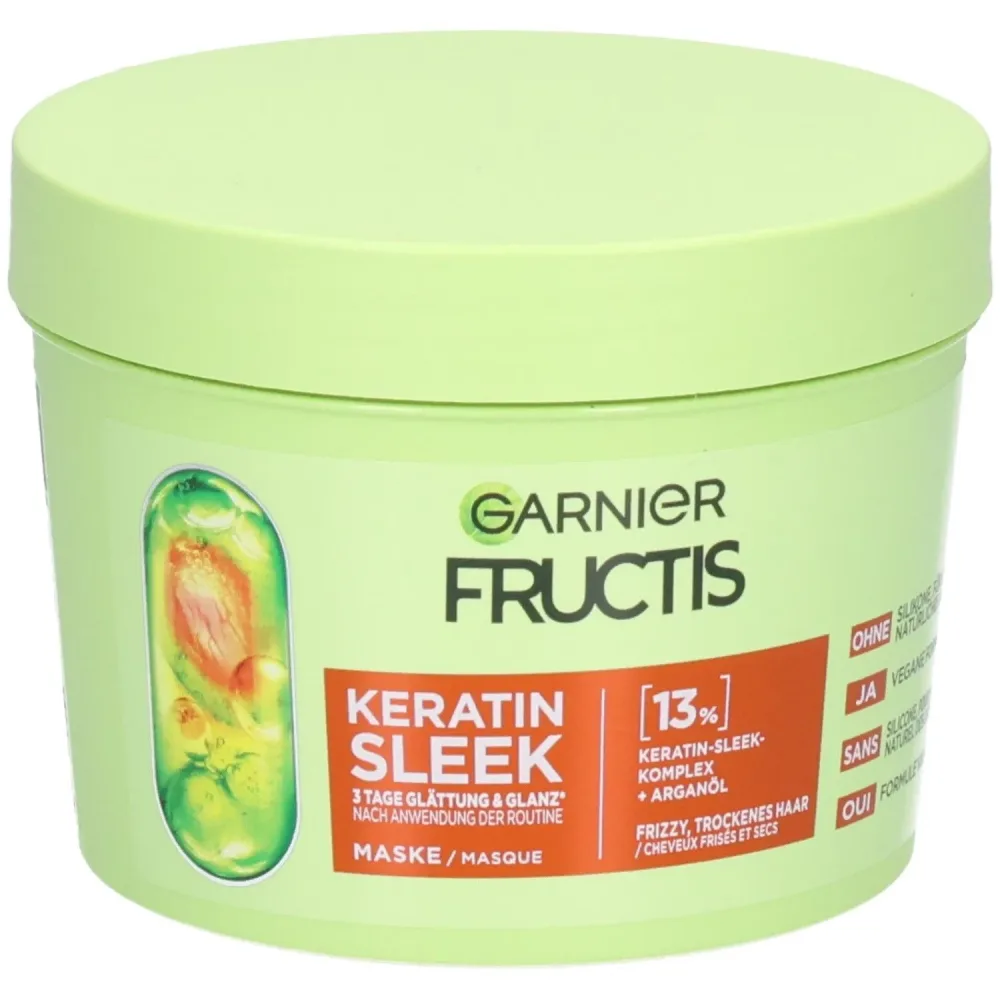 Garnier Fructis Keratin Sleek Maske, 370ml