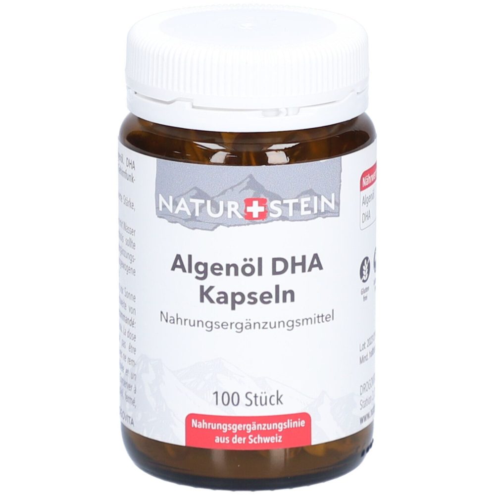 Naturstein Algenöl DHA Kapseln 100 Stück