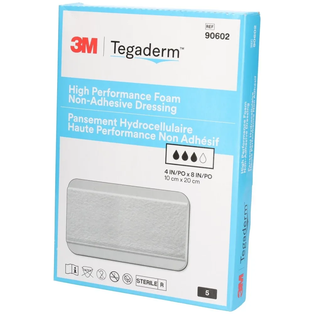 3M Tegaderm non-adhäsive High Performance Schaumkompresse, 10x20cm (10 Stk)