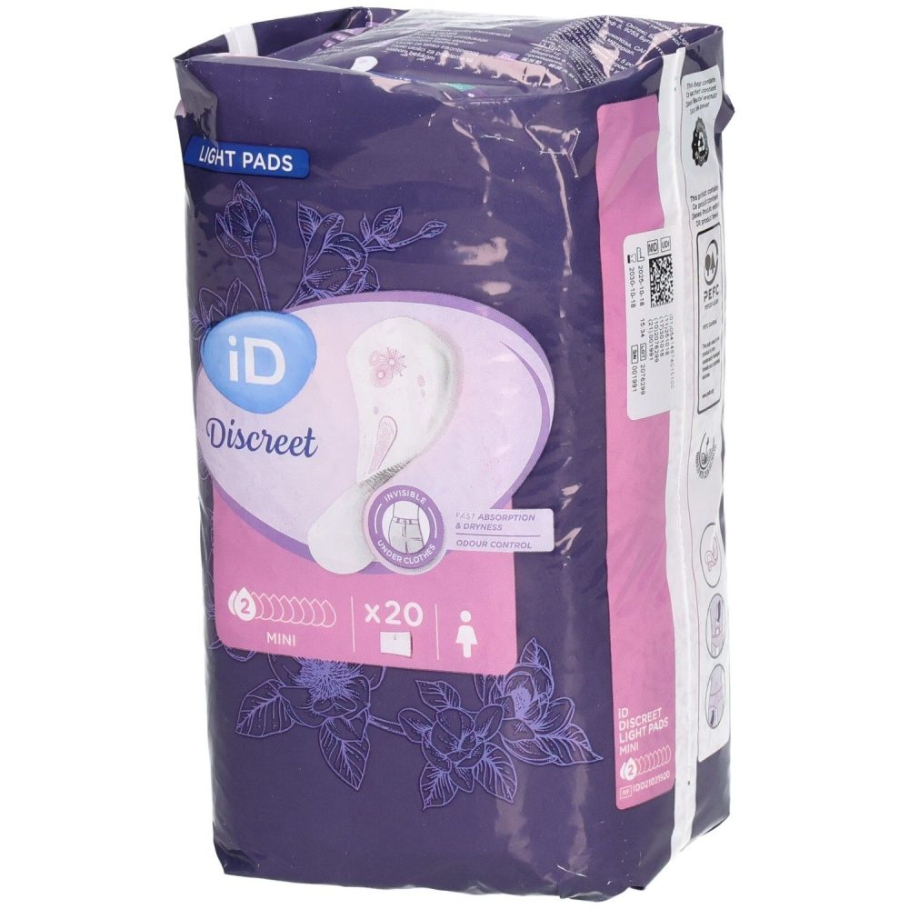 iD Discreet Anatomische Slipeinlagen Mini