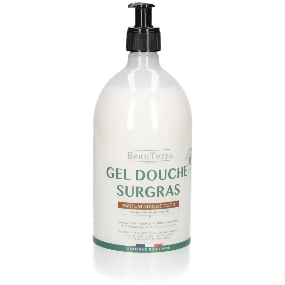 BeauTerra Rückfettendes Duschgel Kokosnuss (1 Liter)