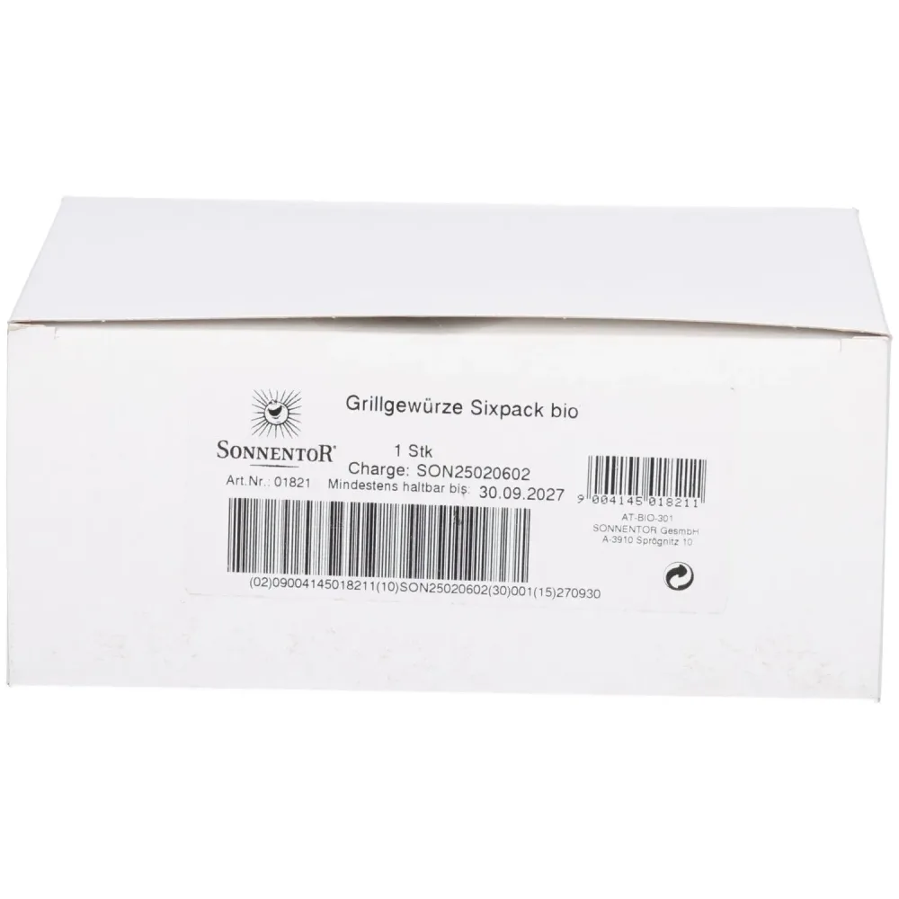 Sonnentor Grillgewürz Sixpack à 6 Beutel BIO (1 Stk)