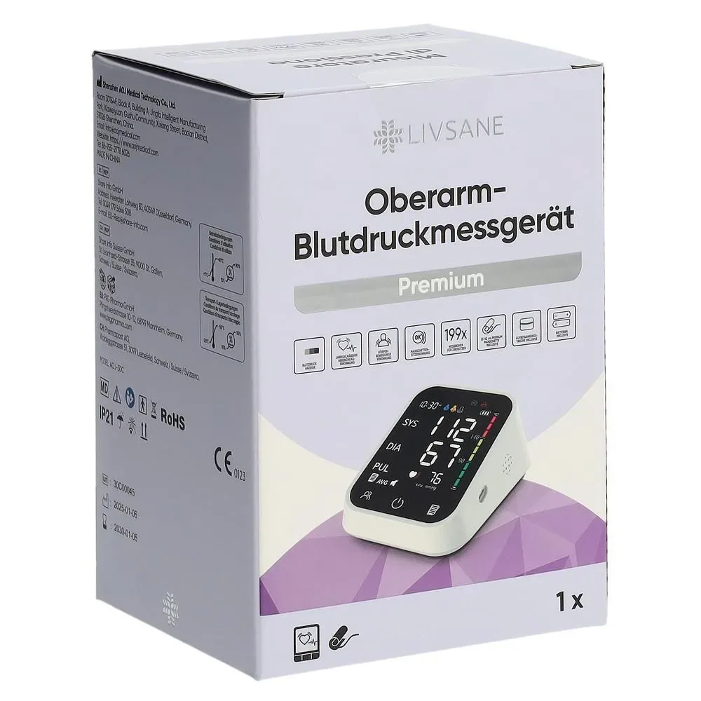 Livsane Elektronisches Blutdruckmessgerät Premium (1 Stk)