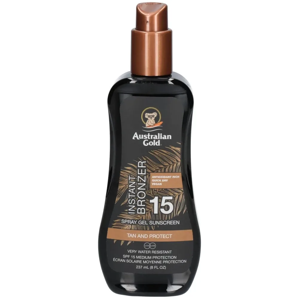 Australian Gold Spray Gel mit Bronzer Spf15 237 ml
