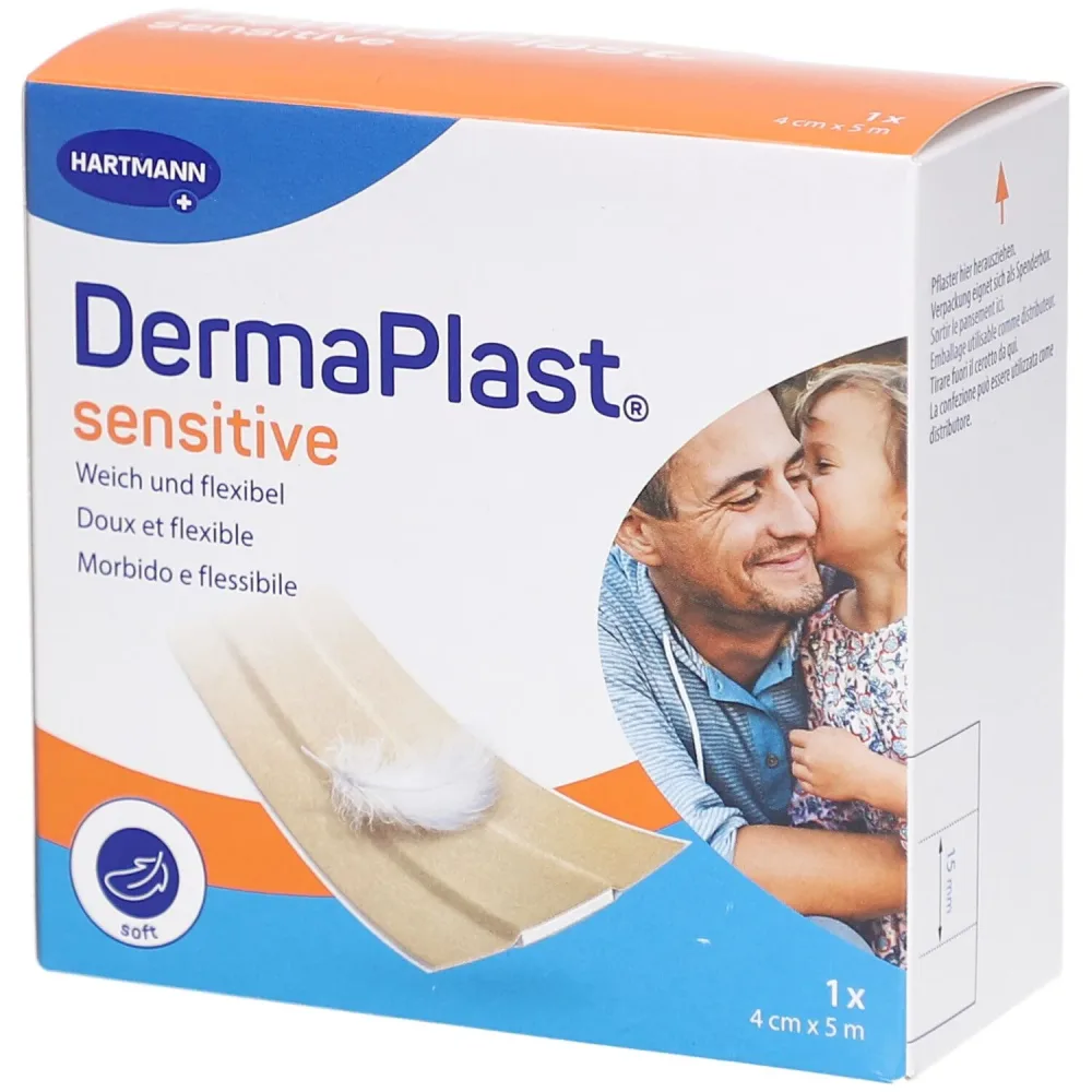 DermaPlast sensitive Schnellverband 4cmx5m (1 Stk)