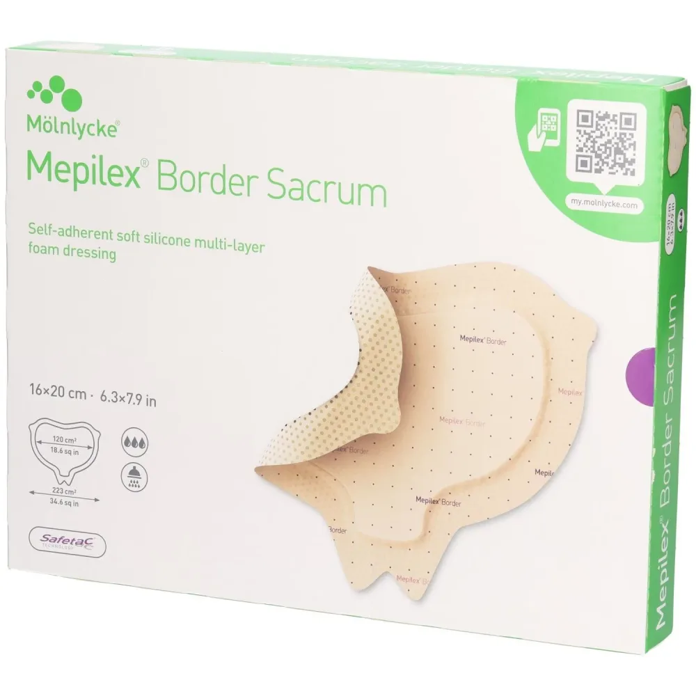 Mepilex Border Sacrum Schaumverband,16x20cm (5 Stk)