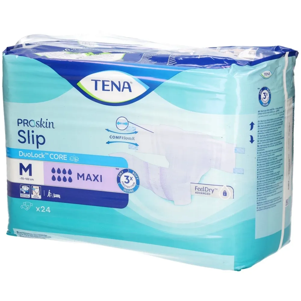TENA Slip Maxi, Grösse M, 8 Tropfen, Taille 70-122cm (24 Stk)
