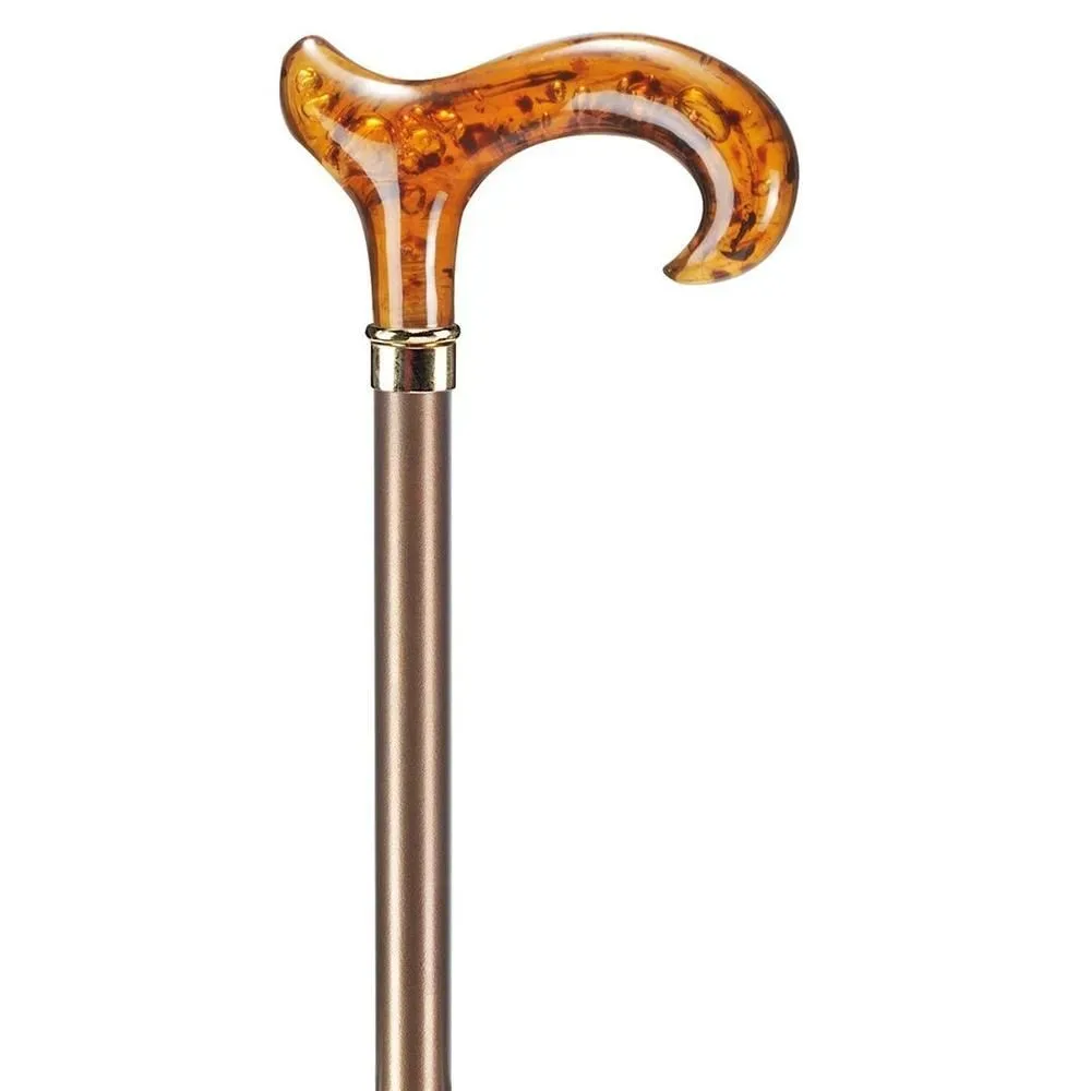 OSSENBERG Leichtmetallstock bronze mit Derbygriff (1 Stk)