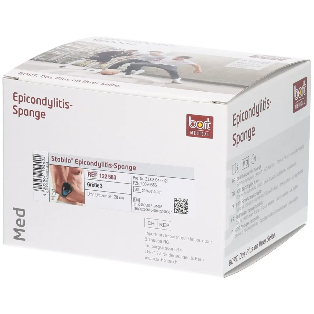 BORT Stabilo Epicondylitis-Spange, Unterarmumfang 26-28cm (1 Stk)