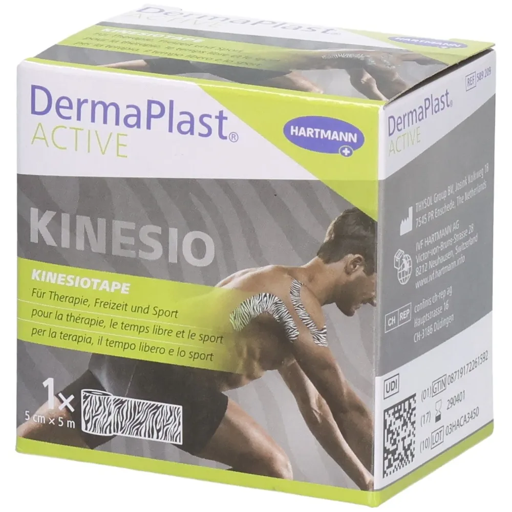 DermaPlast Active Kinesiotape 5cmx5m Zebra