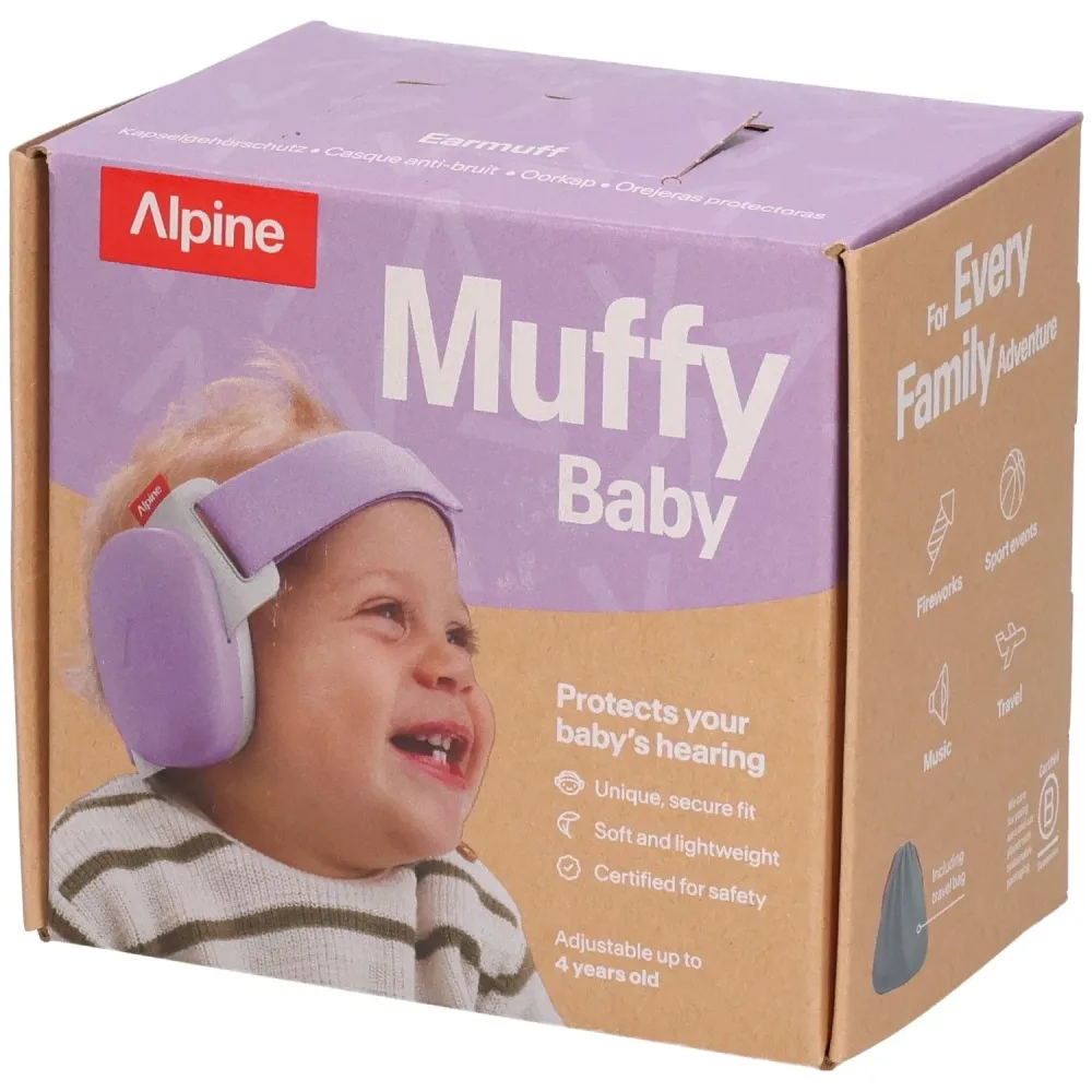 Alpine Kapselgehörschutz MUFFY Baby 2.0, lila (1 Stk)