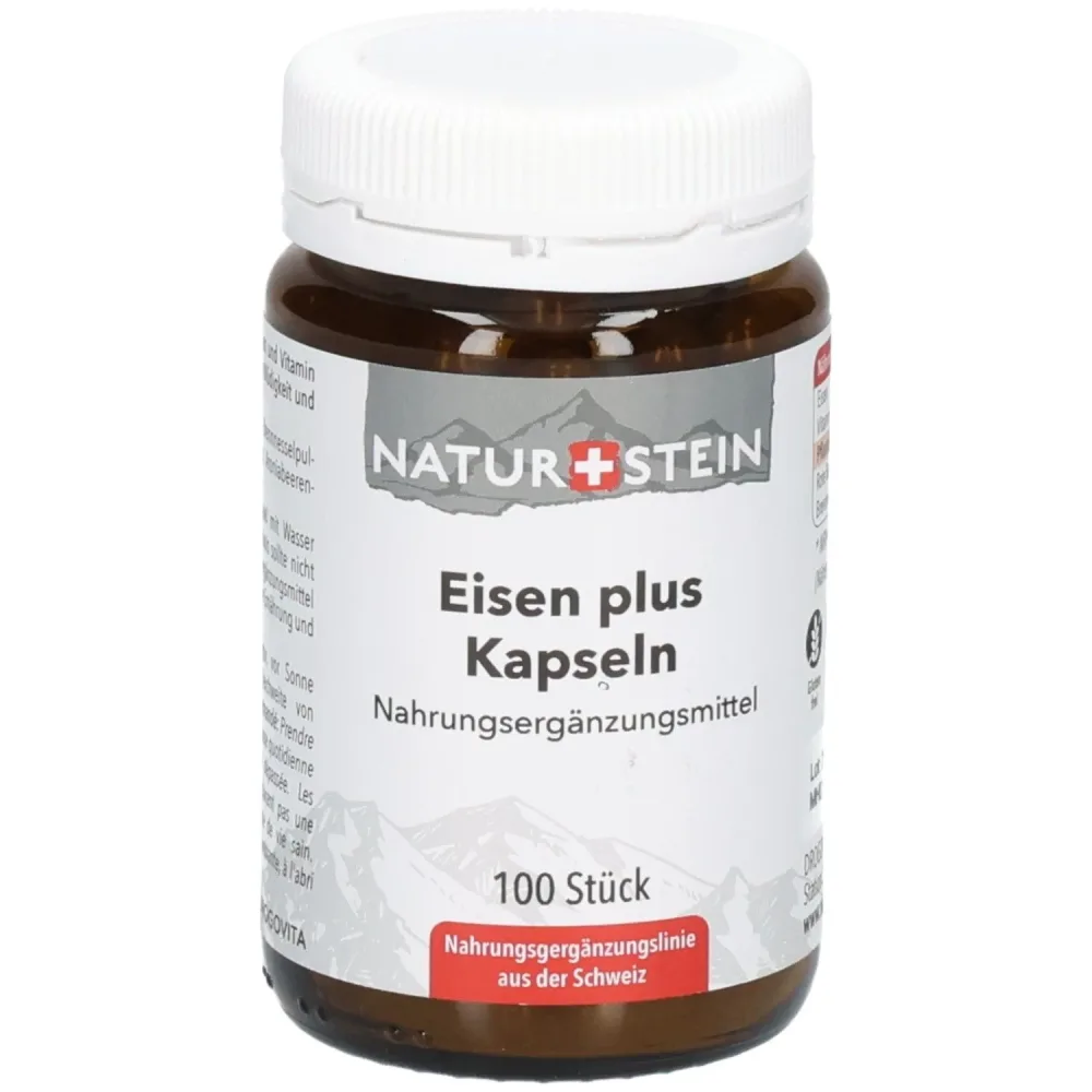 Naturstein Eisen plus Kapseln 100 Stück