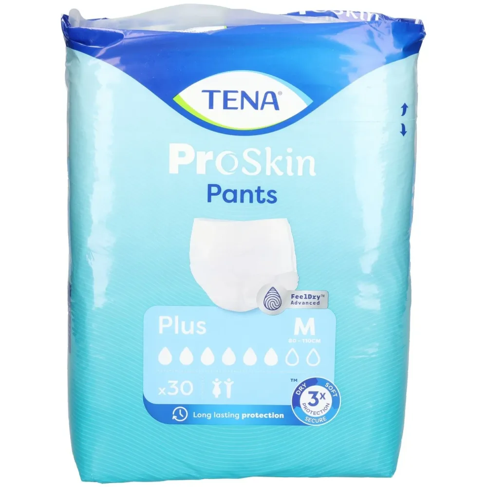 TENA Pants Plus, Grösse M, 6 Tropfen, Taille 80-110cm (30 Stk)