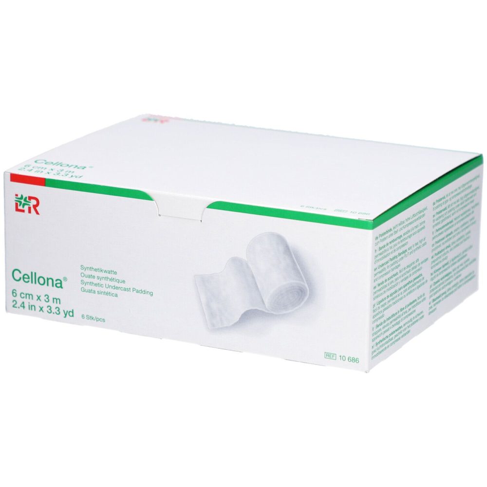 Cellona Synthetikwatte Rolle, 6cmx3m, weiss (6 Stk)