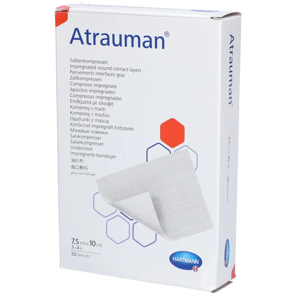 Atrauman Salbenkompressen 7.5x10cm steril (50 Stk)