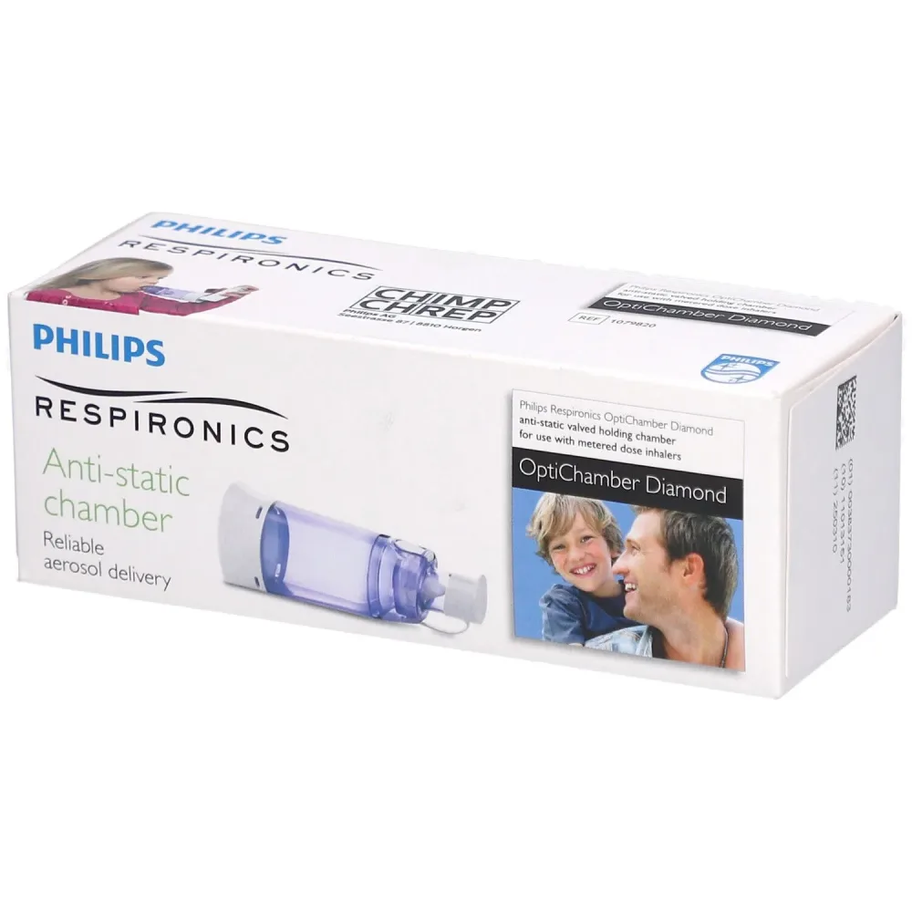 Philips OptiChamber Diamond Antistatische Inhalationskammer