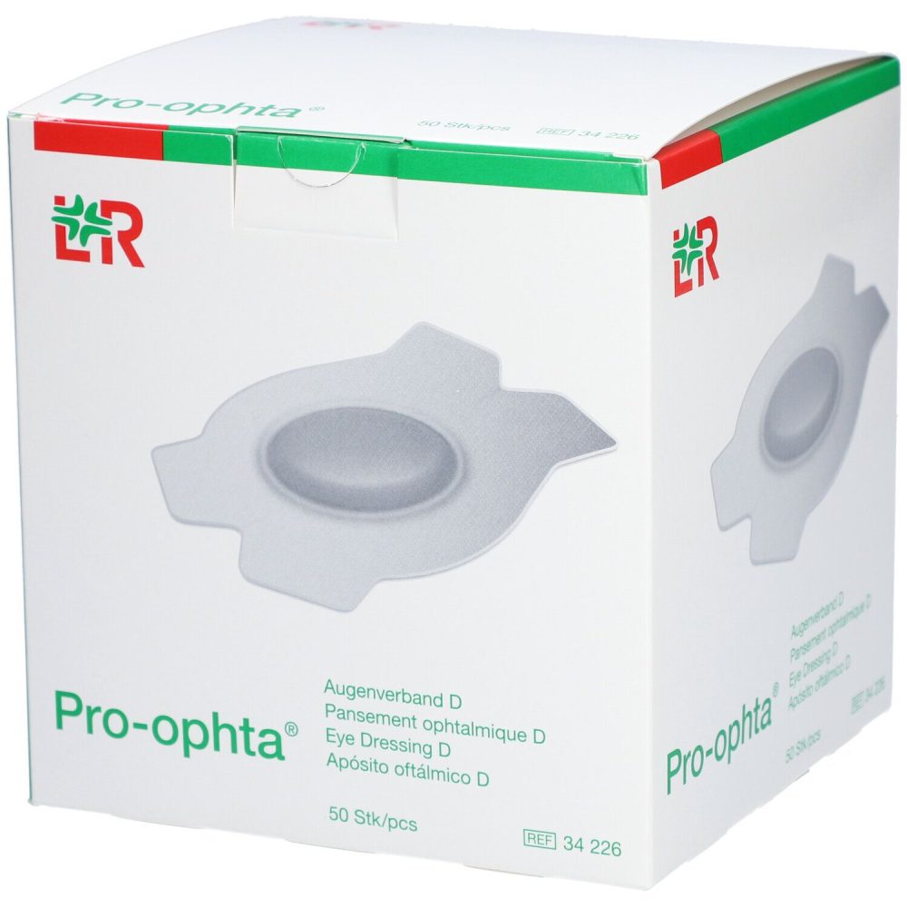 Pro-ophta D Augenverband lichtdicht hautfarbig (50 Stk)