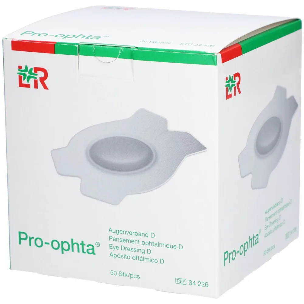 Pro-ophta D Augenverband lichtdicht hautfarbig (50 Stk)