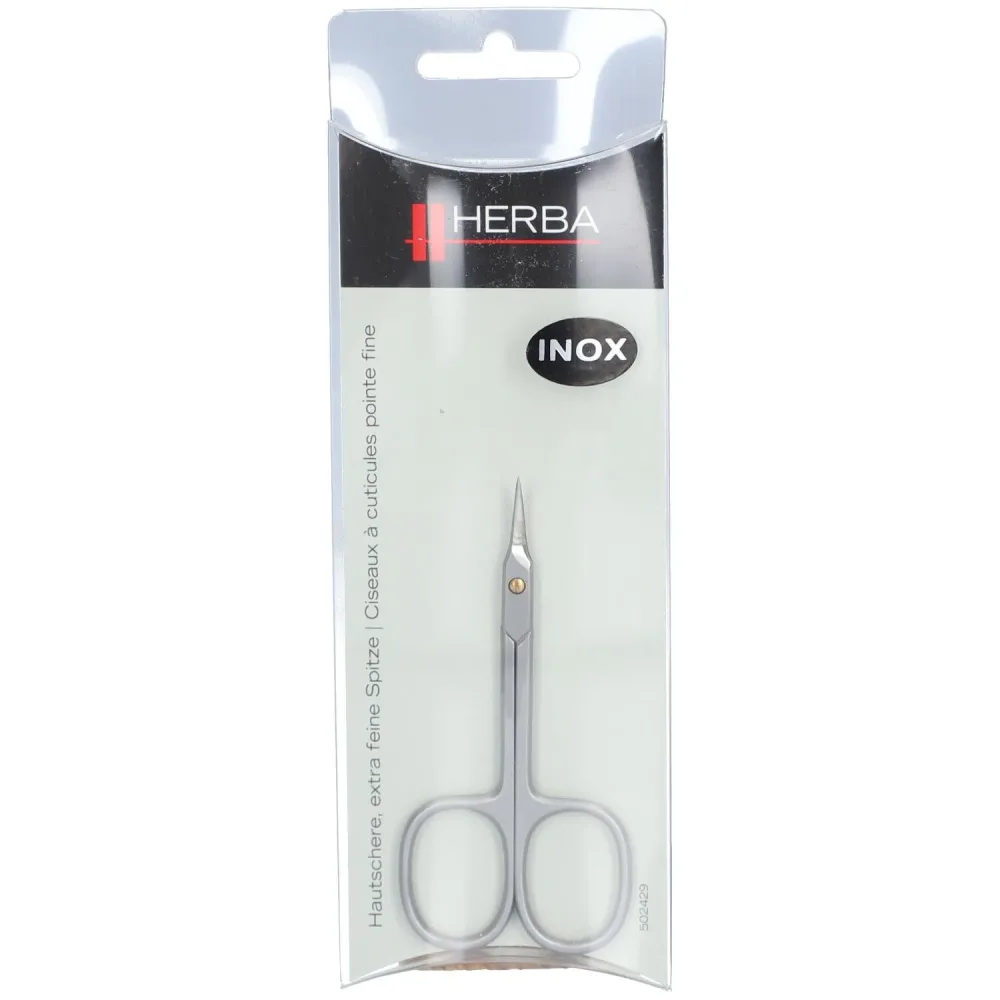 Herba.Hautschere, Inox, extra feine Spitze
