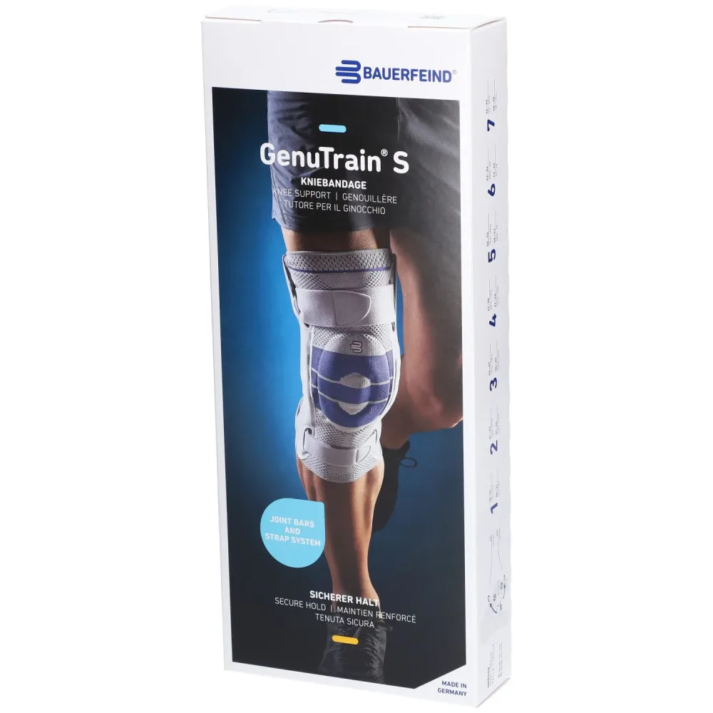 GenuTrain S Aktivbandage Grösse 3 links titan (1 Stk)
