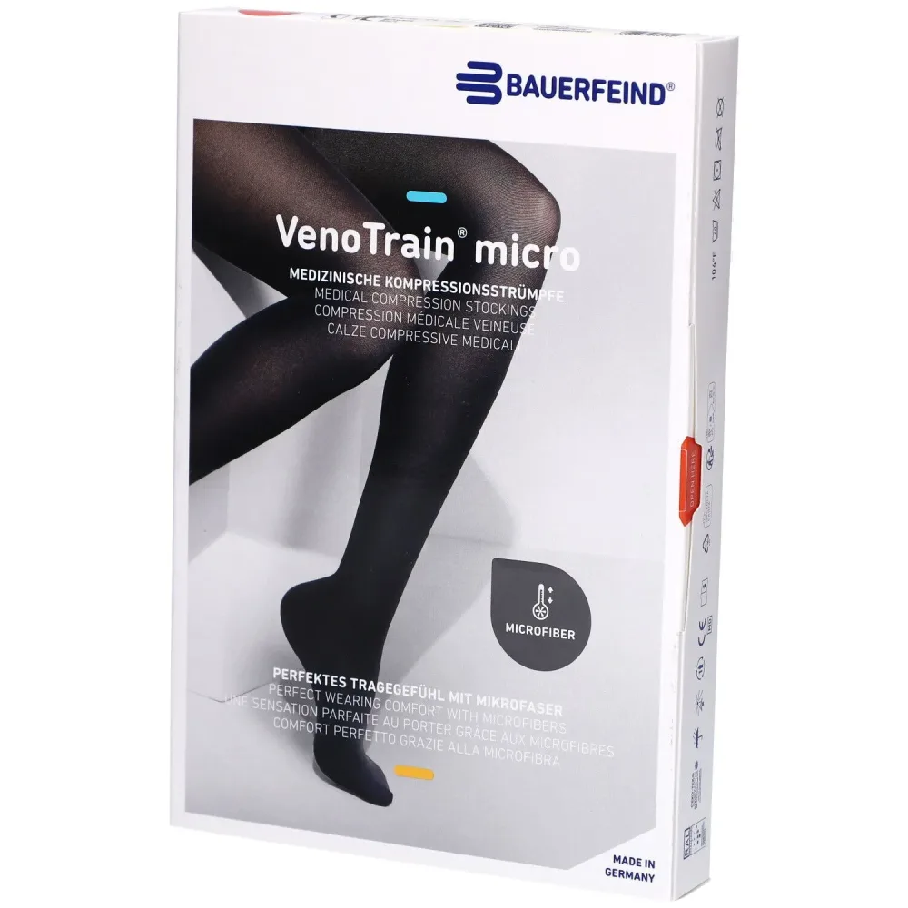 VenoTrain micro AG KKL2 Grösse M n/l gFs schwarz Spitze (1 Paar)