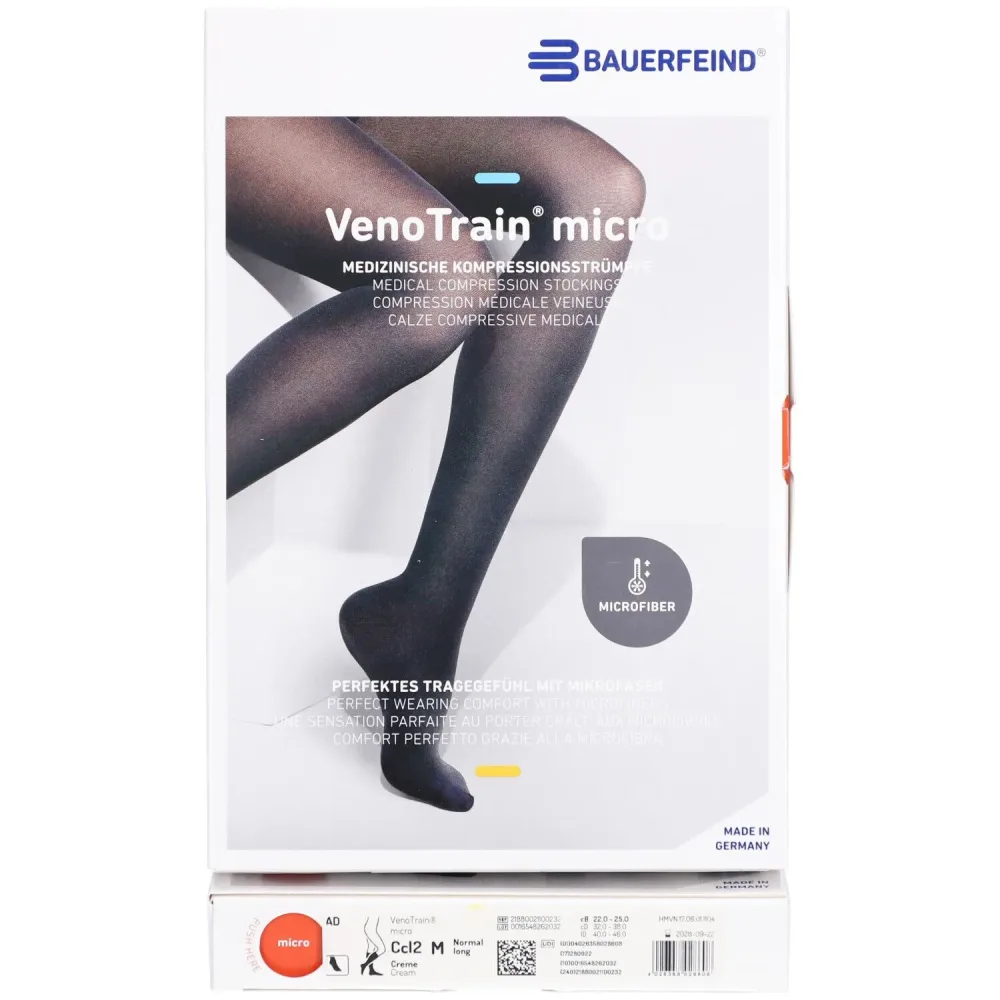 VenoTrain micro AD KKL2 Grösse M n/l gFs creme (1 Paar)