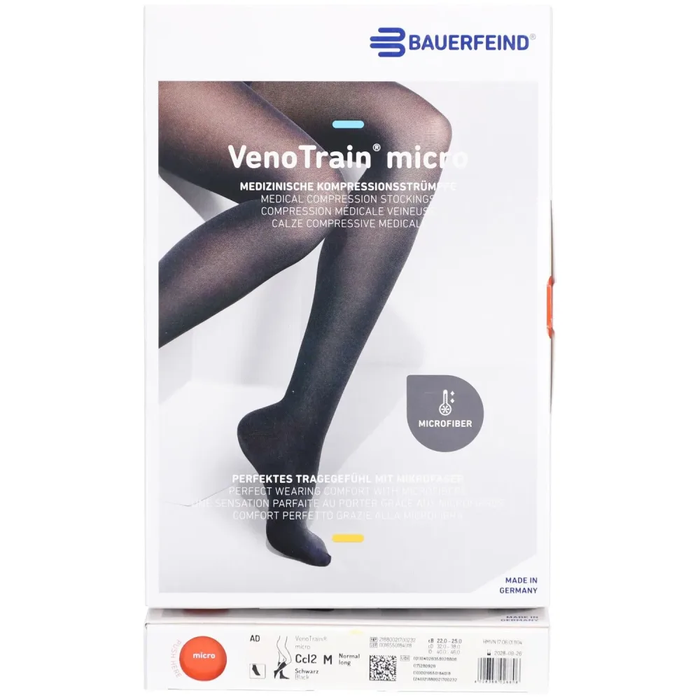 VenoTrain micro AD KKL2 Grösse M n/l gFs schwarz (1 Paar)