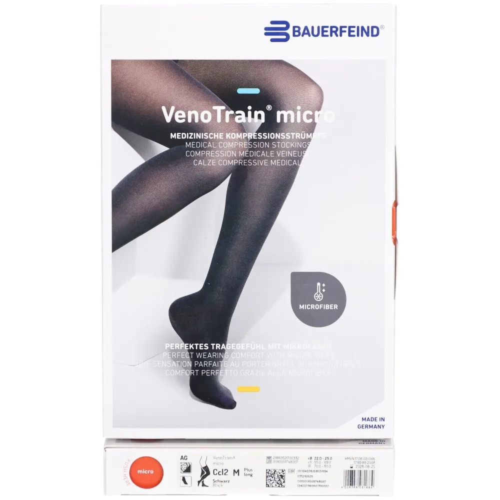 VenoTrain micro AG KKL2 Grösse M p/l gFs schwarz Spitze (1 Paar)