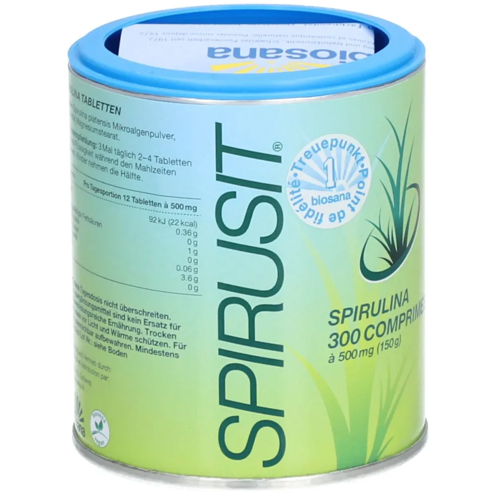 Biosana SPIRUSIT Mikroalgen Tabletten 500mg (300 Stk)