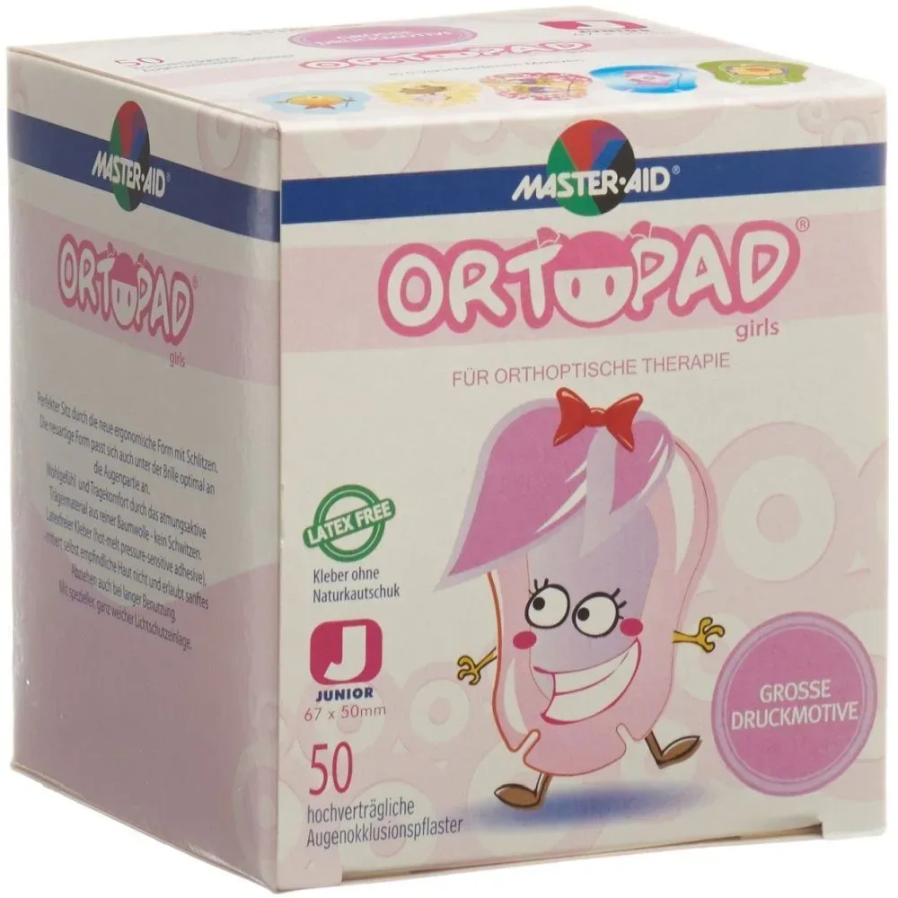 ORTOPAD Occlusionspflaster Junior Girls -2J 67x50mm (50 Stk)