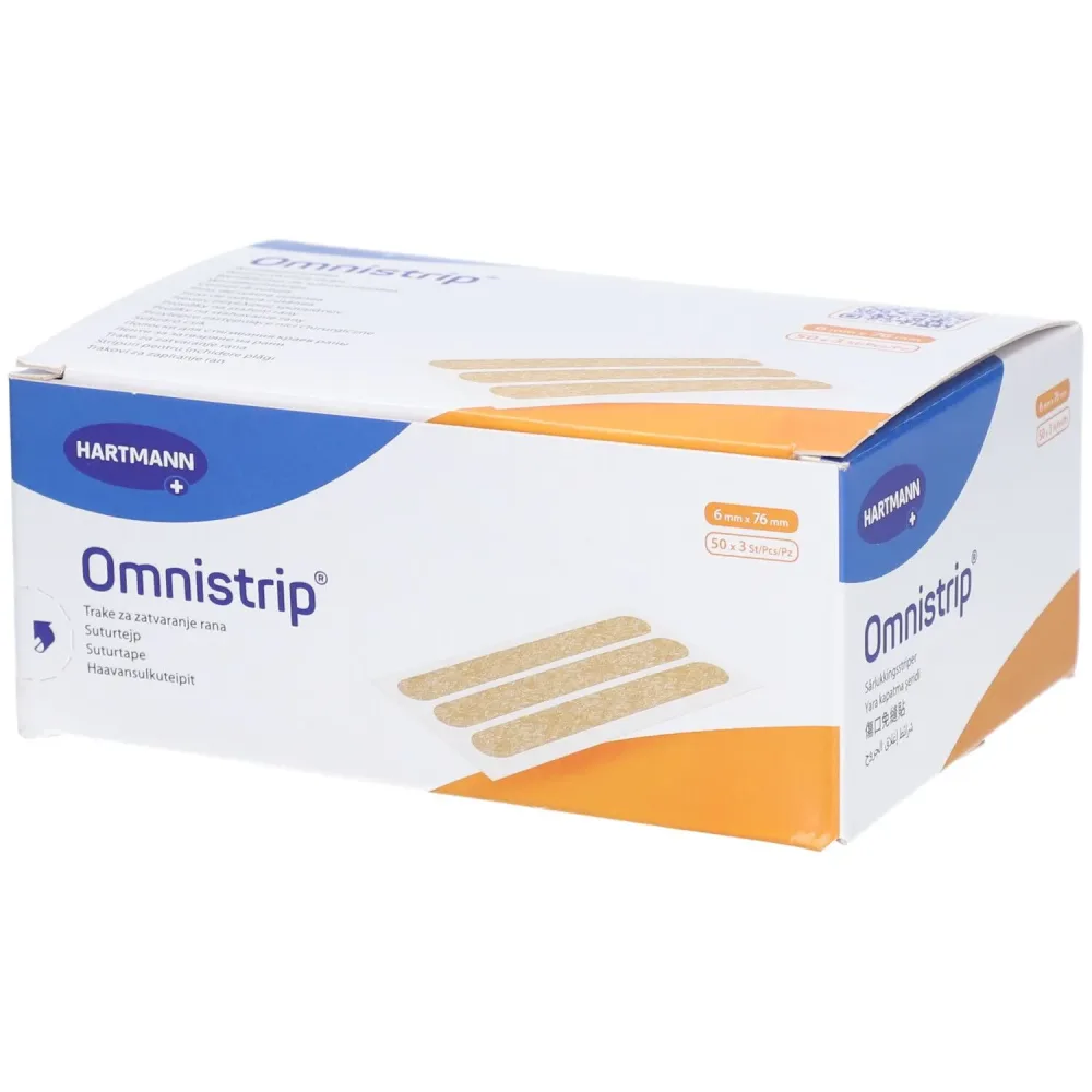 Omnistrip Wundnahtstreifen 6x76mm (150 Stk)