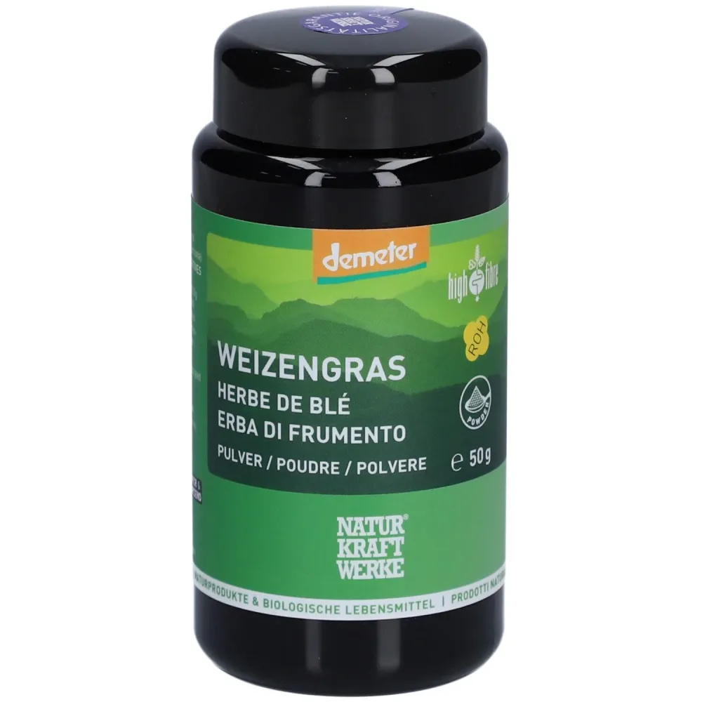 NATURKRAFTWERKE Weizengras Pulver Demeter (50g)