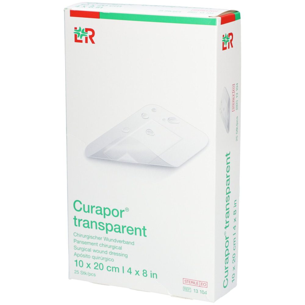 Curapor transparent Wundverband, 10x20cm (25 Stk)
