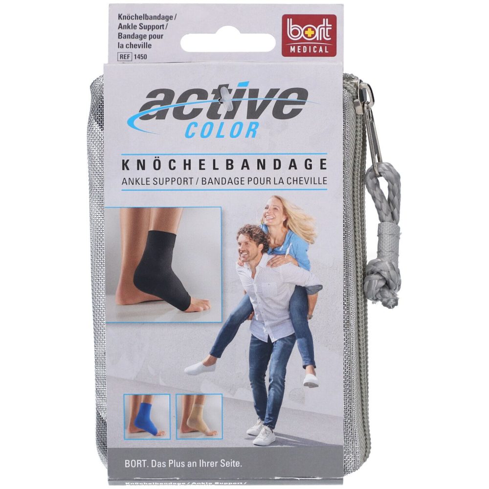 bort ActiveColor Knöchelbandage XL +25cm schwarz (1 Stück)