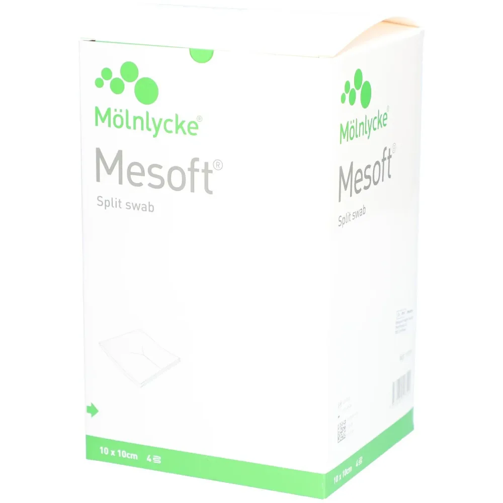 Mesoft Schlitzkompressen 10x10cm (130 Stk)