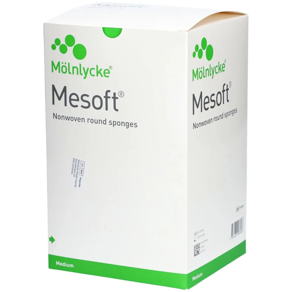 Mesoft Rundtupfer 35mm steril (20x5 Stk)