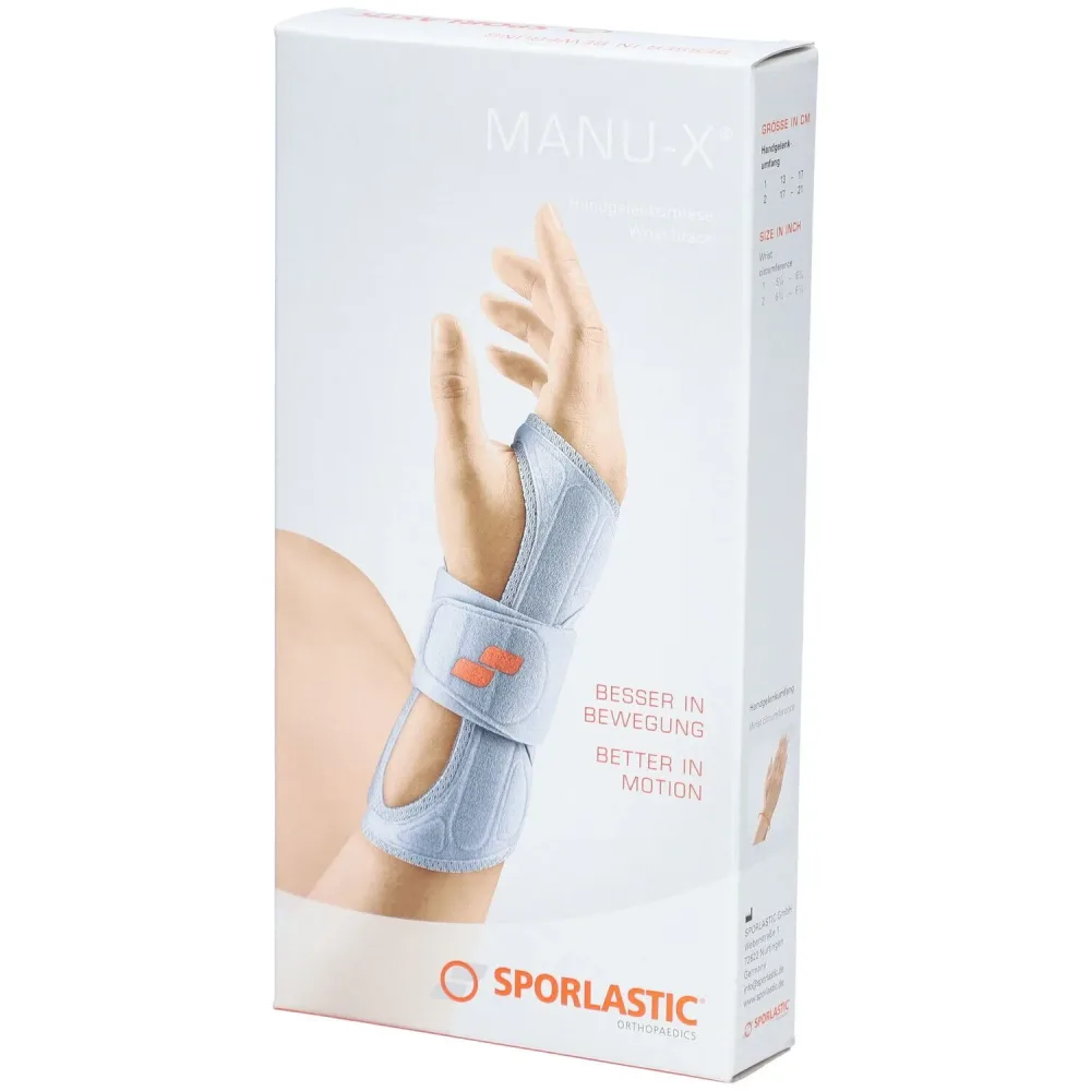 SPORLASTIC Manu X, 17-21cm, schwarz (1 Stk)