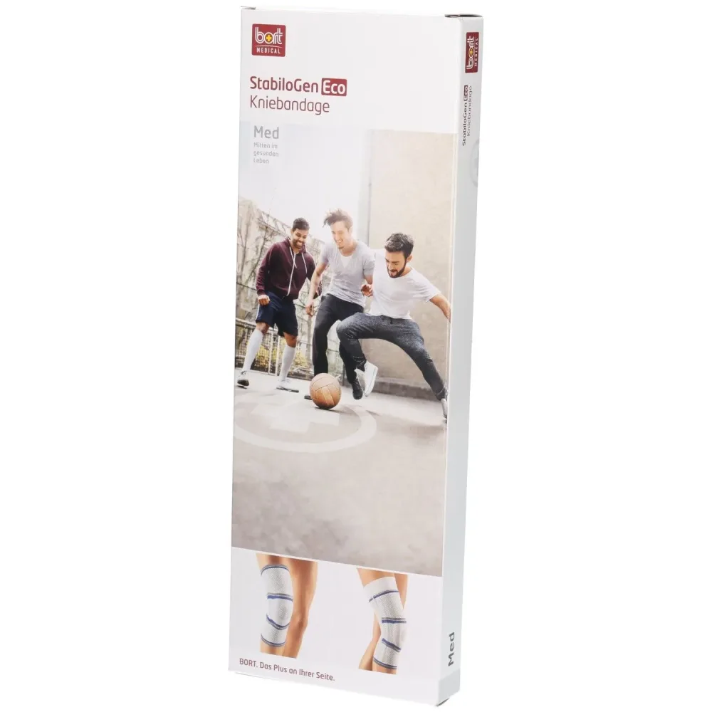 Bort StabiloGen Eco Kniebandage Gr4 silber