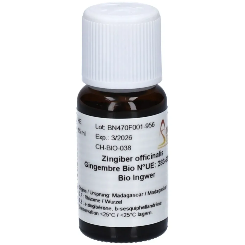 AromaSan Ingwer Bio Ätherisches Öl (15ml)