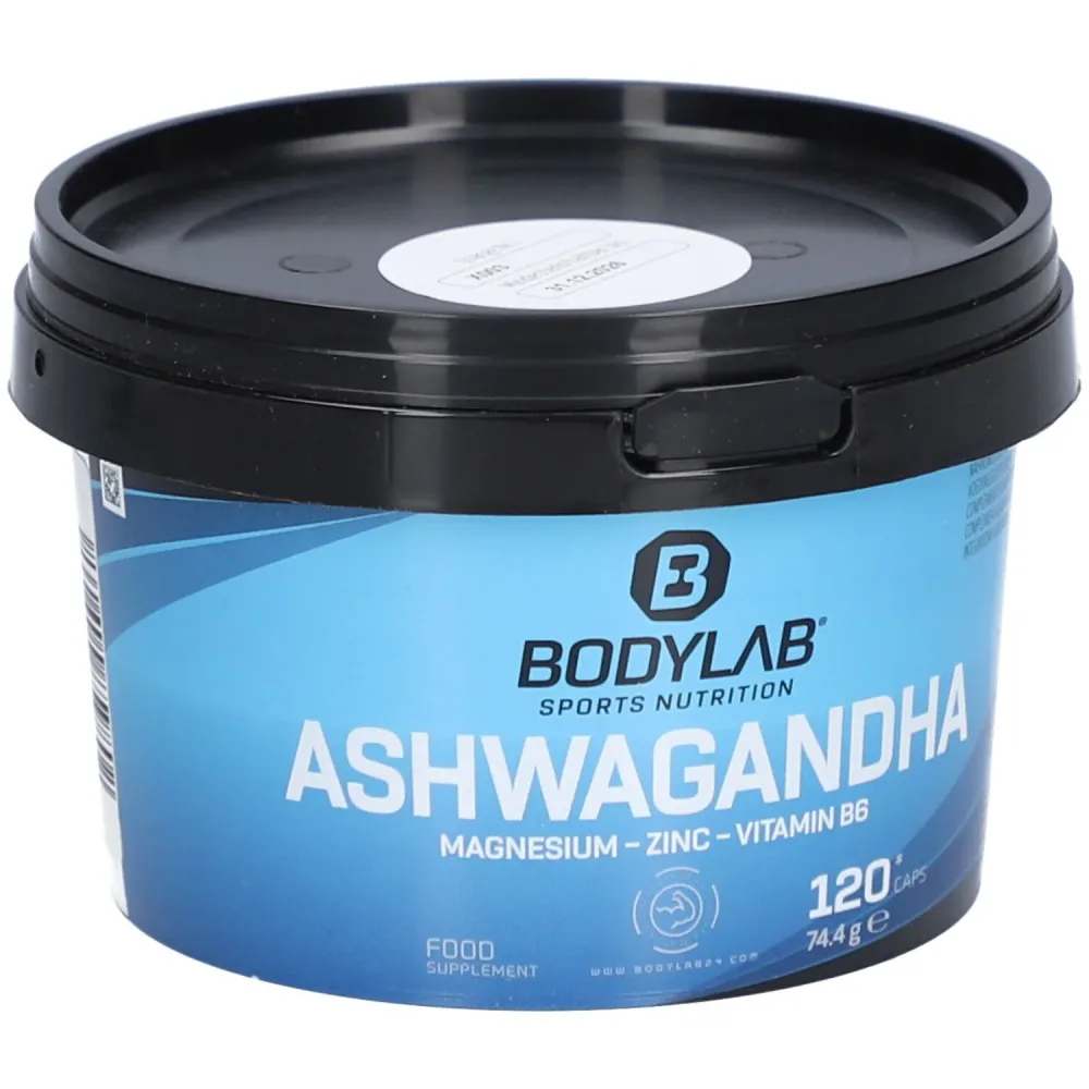 Ashwagandha + Magnesium - Zinc - Vitamin B6 (120 Kapseln)