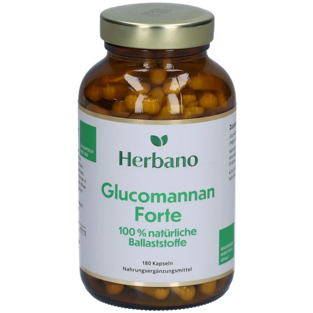 Herbano Glucomannan Forte Kapseln 480 mg