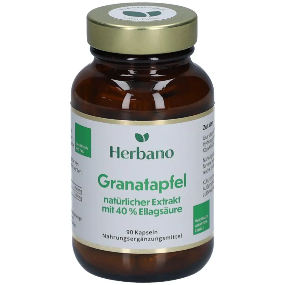 Herbano Granatapfel Kapseln 450 mg mit 40 % Ellagsäure