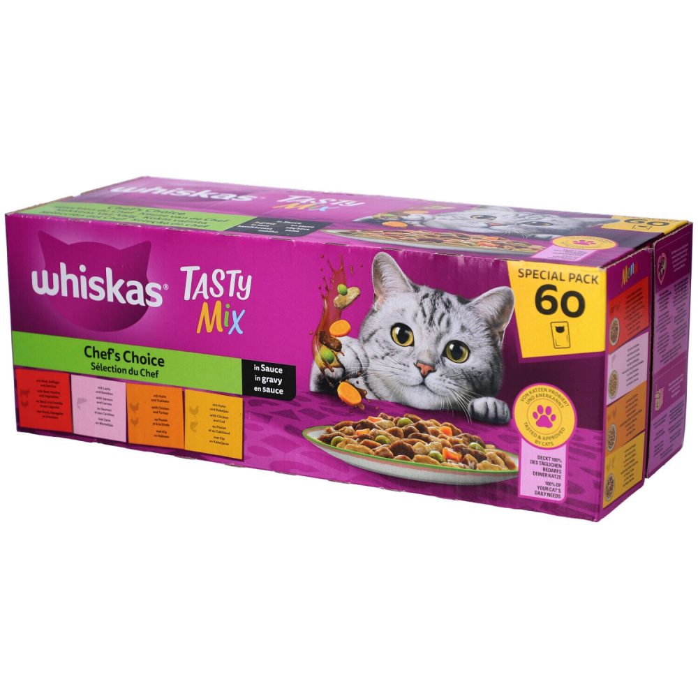 Whiskas Tasty Mix Special Pack Chef's Choice in Sauce 60 x 85g