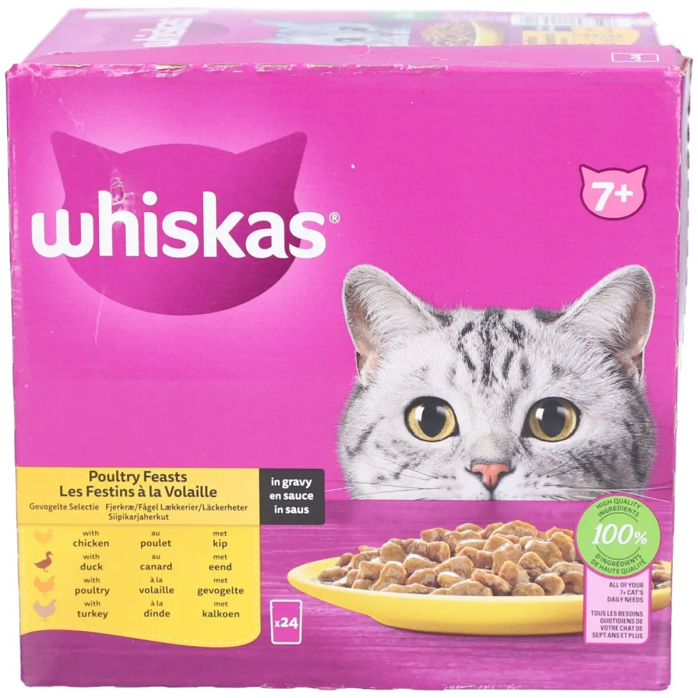 Whiskas 7+ Geflügelschmaus - Sélection Volaille en Sauce Chat Senior