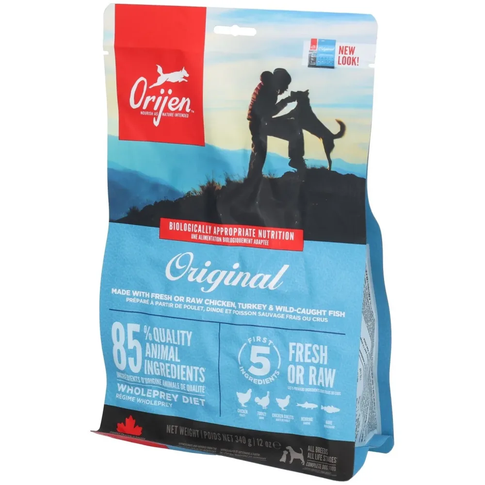 Orijen Original - Alimentation sèche pour Chat Adulte Stérilisé Chien Toutes Races Toutes Étapes de Vie